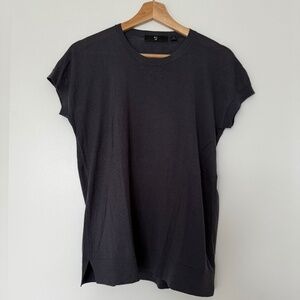 Jil Sander x Uniqlo Gray Silk/Cotton Knit Top